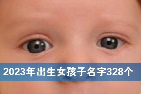 2023年出生女孩子名字328个