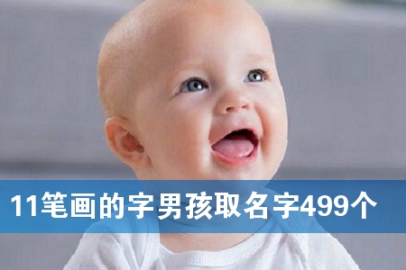11笔画的字男孩取名字499个