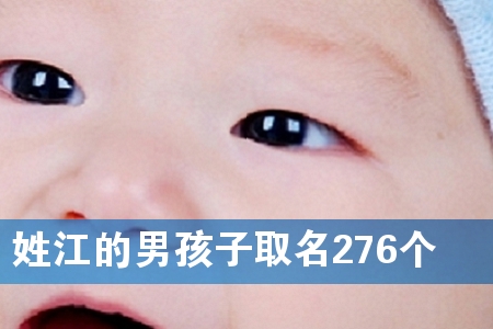 姓江的男孩子取名276个