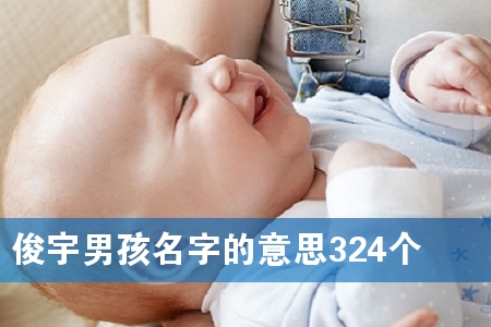 俊宇男孩名字的意思324个
