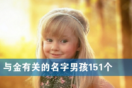 与金有关的名字男孩151个