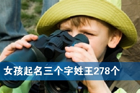 女孩起名三个字姓王278个