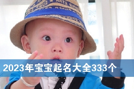 2023年宝宝起名大全333个