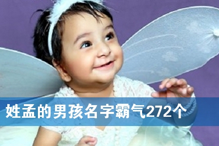 姓孟的男孩名字霸气272个