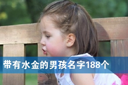 带有水金的男孩名字188个
