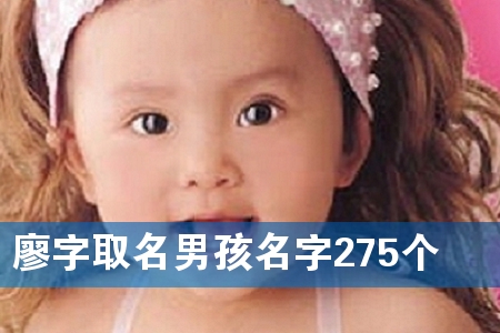 廖字取名男孩名字275个