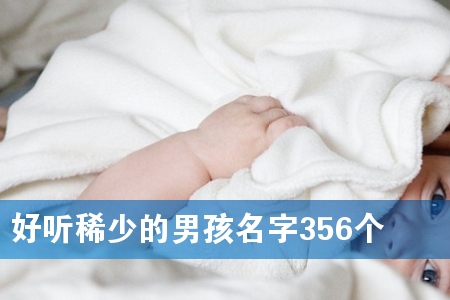 好听稀少的男孩名字356个