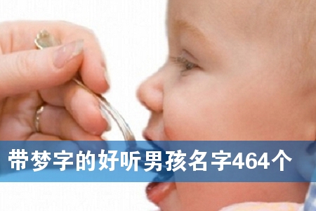 带梦字的好听男孩名字464个