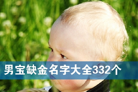 男宝缺金名字大全332个