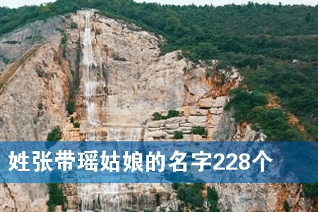 姓张带瑶姑娘的名字228个