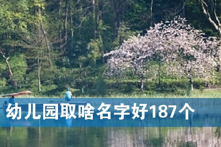 幼儿园取啥名字好187个