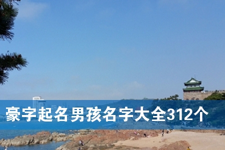 豪字起名男孩名字大全312个
