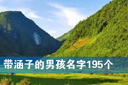 带涵子的男孩名字195个