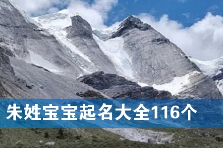 朱姓宝宝起名大全116个