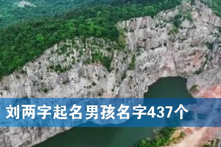 刘两字起名男孩名字437个